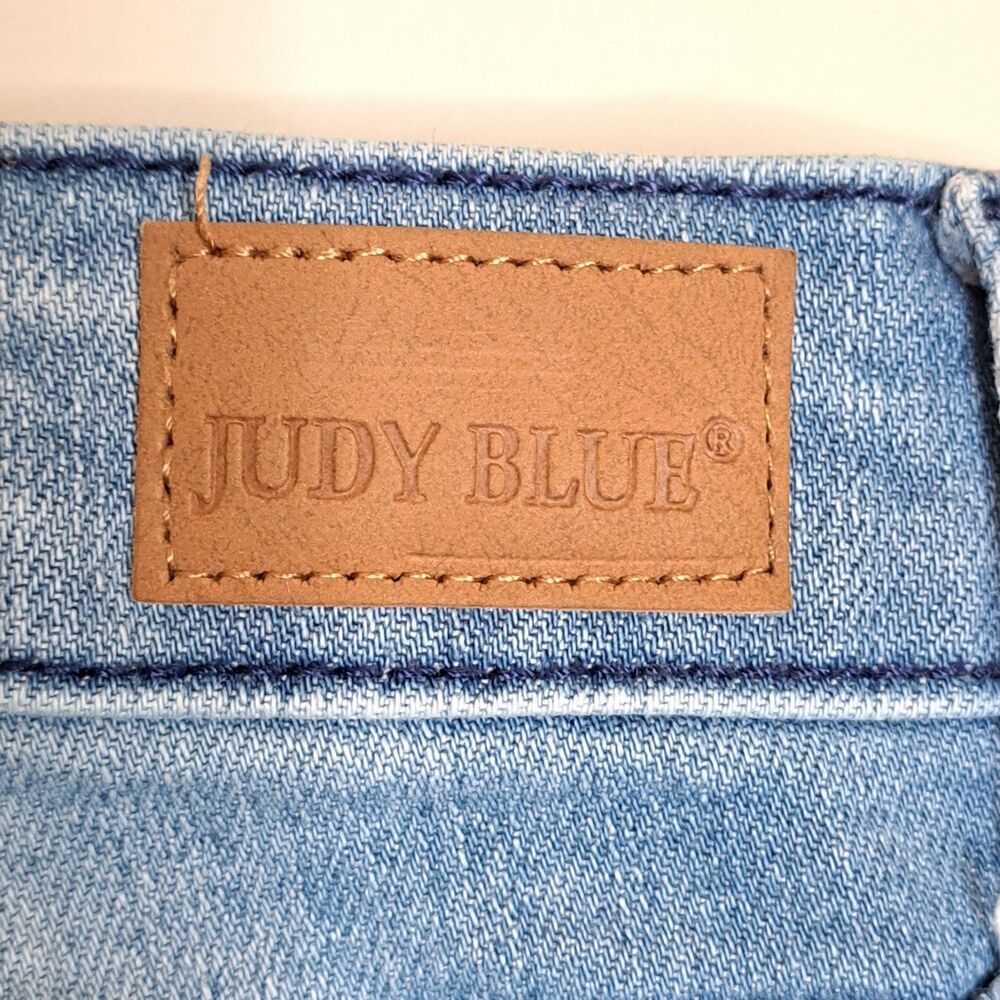 Judy Blue Womens Skinny Fit Stretch Fringe Ankle Jeans 11 30 (32x26) - Picture 10 of 10